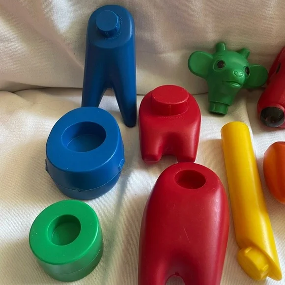 Vintage Tupperware Tuppertoys "Zoo It Yourself" Animal Set from 1966 11 pc used - Picture 3 of 7
